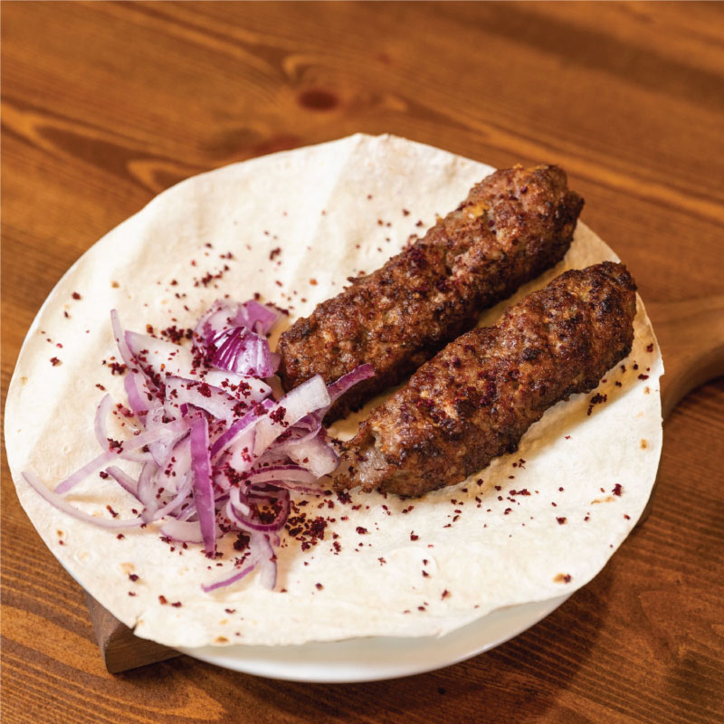 Tender and juicy skewers of ground lamb or beef, flavored with aromatic spices and herbs